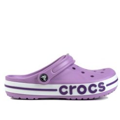 Klapki chodaki damskie sportowe Crocs BAYABAND CLOG. Białe klapki damskie Crocs, na lato, bez wzorów, z materiału, klasyczne, bez obcasa, bez zapięcia. Za 229.00 zł.