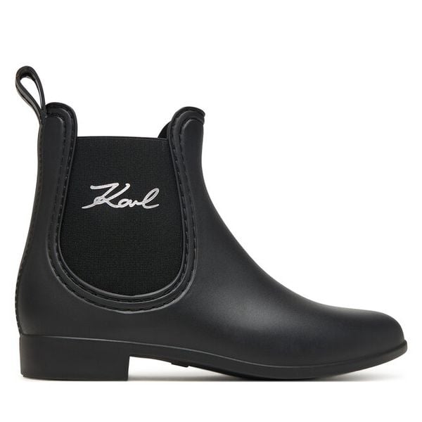 Kalosze KARL LAGERFELD. Czarne kalosze damskie KARL LAGERFELD, bez wzorów, bez zapięcia. Za 326.99 zł.