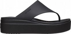 Crocs Klapki damskie Crocs Brooklyn Flip czarne 208727 001 42-43. Czarne klapki damskie Crocs, bez wzorów, sportowe, bez obcasa, bez zapięcia. Za 255.69 zł.