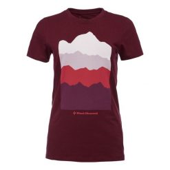 Koszulka turystyczna Damska Black Diamond Vista T-shirt. Czerwone bluzki damskie Black Diamond, xs, bez wzorów, sportowe, bez kołnierzyka, bez ramiączek. Za 212.00 zł.