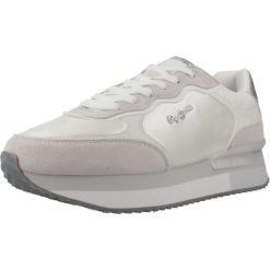 Tenisówki Pepe Jeans Model Rusper Shine Kolor Biały. Białe trampki i tenisówki damskie Pepe Jeans, bez wzorów, z jeansu, bez zapięcia. Za 309.99 zł.