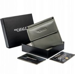 Portfel skórzany 4U Cavaldi RD-16-GCL szary. Szare portfele damskie 4U Cavaldi, ze skóry. Za 59.99 zł.