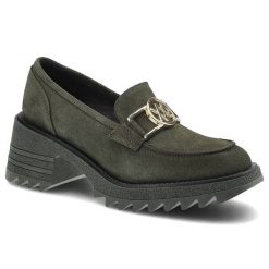 Zielone Półbuty Karino Damskie Eleganckie Obuwie. Zielone półbuty damskie Karino, bez wzorów, ze skóry, biznesowe, bez obcasa, na obcasie, bez zapięcia. Za 269.00 zł.
