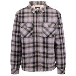 Męska Koszula Danehill Sherpa Z Podszewką. Niebieskie koszule męskie Trespass, l, bez wzorów, sportowe, bez kołnierzyka, bez ramiączek. Za 183.99 zł.