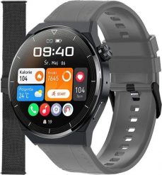 Smartwatch Enter SAT.14.2312.144-SET Szary. Szare zegarki smartwatch Enter, bez wzorów. Za 299.00 zł.