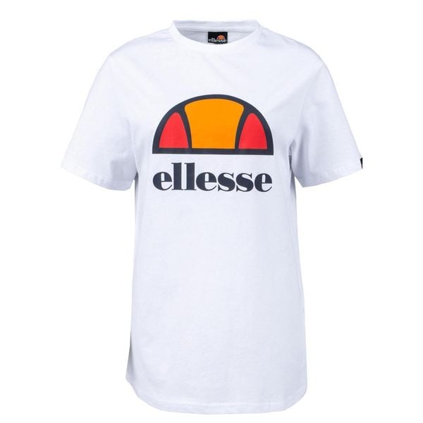 Koszulka damska Ellesse Arieth. Białe bluzki damskie Ellesse, l, bez wzorów, sportowe, bez kołnierzyka, bez ramiączek. Za 83.99 zł.