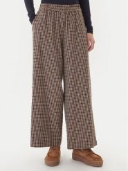 Weekend Max Mara Spodnie materiałowe Ebe 2525136052 Beżowy Wide Leg. Brązowe spodnie materiałowe damskie Weekend Max Mara, bez wzorów, z bawełny. Za 1,239.00 zł.