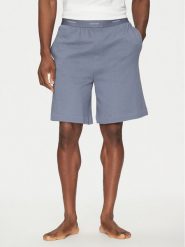 Calvin Klein Underwear Szorty piżamowe 000NM2707E Niebieski Regular Fit. Niebieskie szorty męskie Calvin Klein Underwear, bez wzorów, z bawełny. Za 169.99 zł.