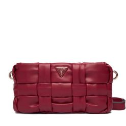 Torebka Guess. Czerwone listonoszki damskie Guess, z aplikacjami, bez dodatków. Za 639.99 zł.