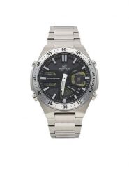 Casio Zegarek EFV-C110D-1A3VEF Srebrny. Szare zegarki męskie Casio, bez wzorów, srebrne. Za 569.99 zł.