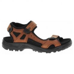 Buty trekkingowe męskie Ecco Offroad Sierra. Brązowe buty zimowe męskie ecco, bez wzorów, z materiału, bez obcasa, bez zapięcia. Za 804.00 zł.