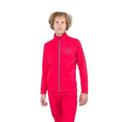 Polar zapinany na zamek błyskawiczny Rossignol Blackside. Czerwone bluzy sportowe męskie Rossignol, na zimę, m, bez wzorów, z polaru, bez kaptura, narciarskie. Za 585.00 zł.