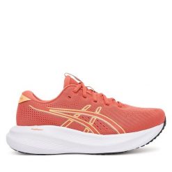 Buty do biegania Asics. Czerwone obuwie sportowe damskie Asics, bez wzorów, bez zapięcia, do biegania. Za 339.99 zł.