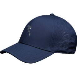 Czapka CHERVO WPAILLETTES. Niebieskie czapki damskie Chervo, bez wzorów, z tkaniny, glamour. Za 130.00 zł.