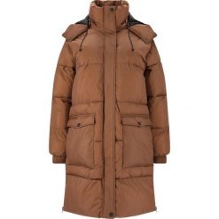 Parka dla kobiet Whistler Amatos. Brązowe parki damskie Whistler, bez wzorów, z puchu, bez kaptura. Za 354.50 zł.