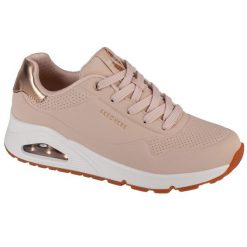 Buty sportowe Sneakersy damskie, Uno-Golden Air. Brązowe obuwie sportowe damskie Skechers, bez wzorów, bez zapięcia, trekkingowe. Za 329.99 zł.