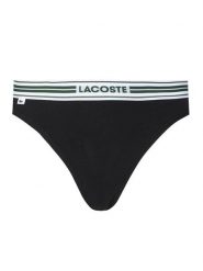 Lacoste Stringi 8F5198 Czarny. Czarne majtki damskie Lacoste, z bawełny. Za 109.99 zł.