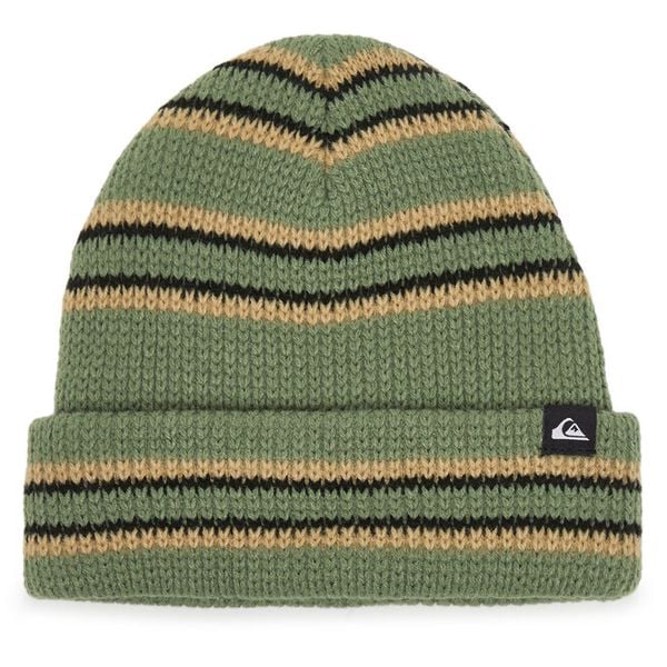 Czapka Quiksilver. Brązowe czapki męskie Quiksilver, na zimę, bez wzorów. Za 63.99 zł.