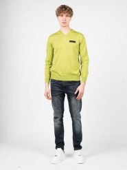 Plein Sport Sweter "Merino" | MVPS90232 | Mężczyzna | Zielony. Zielone swetry męskie Plein Sport, m, bez wzorów, z wełny, sportowe, bez kołnierzyka, bez ramiączek. W wyprzedaży za 449.00 zł.