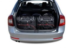 Torby Do Bagażnika Skoda Octavia Kombi 2004-2013 5Szt Kjust. Czarne torby podróżne damskie KJUST, bez wzorów, z kauczuku. Za 1,586.00 zł.