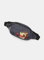 Nerka z nadrukiem Looney Tunes - szary. Szare saszetki i nerki męskie Sinsay, bez wzorów, z nadrukiem. Za 29.99 zł.