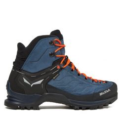Trekkingi Salewa. Niebieskie botki męskie Salewa, z gore-texu, bez zapięcia. Za 879.99 zł.