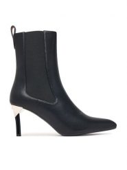 Armani Exchange Botki XW003097 AF27458 UC001 Czarny. Czarne botki damskie Armani Exchange, bez wzorów, bez obcasa, na szpilce, bez zapięcia. Za 979.99 zł.