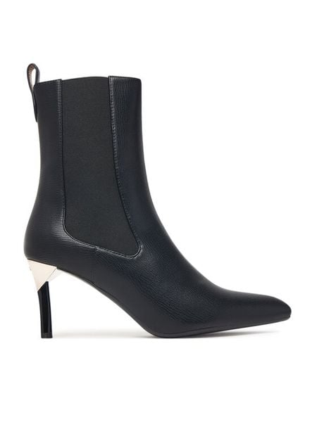 Armani Exchange Botki XW003097 AF27458 UC001 Czarny. Czarne botki damskie Armani Exchange, bez wzorów, bez obcasa, na szpilce, bez zapięcia. Za 979.99 zł.