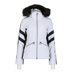 Kurtka narciarska damska CMP 35W0246 Zip Hood Synthetic Fur. Białe kurtki sportowe damskie CMP, na zimę, bez wzorów, bez ramiączek, bez kaptura, narciarskie. Za 1,249.00 zł.