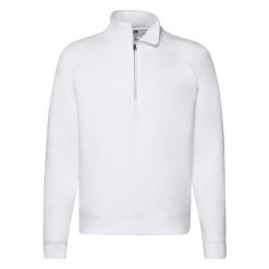 Bluza Męska Premium Plain Quarter Zip Raglan. Szare bluzy męskie fruit of the loom, m, bez wzorów, bez ramiączek, bez kaptura. Za 170.99 zł.