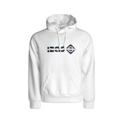 Bluza WACO unisex z logo, regulowanym kapturem i rękawami typu raglan, styl miej. Białe bluzy damskie IZAS, xs, bez wzorów, z jeansu, sportowe, bez ramiączek. Za 252.13 zł.
