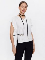 Babylon T-Shirt S_ER0573 Biały Regular Fit. Białe t-shirty damskie Babylon, s, bez wzorów, z syntetyku, bez kołnierzyka, bez ramiączek. Za 739.99 zł.