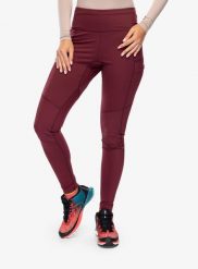 Legginsy damskie Rab Horizon Tights. Czerwone legginsy damskie RAB, bez wzorów, z materiału. Za 296.90 zł.