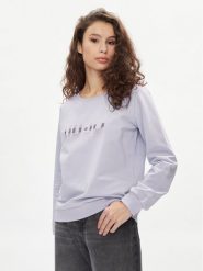 Liu Jo Bluza TA4225 FS090 Fioletowy Regular Fit. Fioletowe bluzy damskie Liu Jo, s, bez wzorów, z bawełny, bez ramiączek, bez kaptura. Za 519.99 zł.