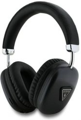 Słuchawki nauszne Guess Bluetooth 5.3 Metallic Triangle Logo czarny. Czarne słuchawki bezprzewodowe Guess. Za 162.79 zł.