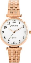 Zegarek Albatross ZEGAREK DAMSKI ALBATROSS Glamour ABBB97 (za537c) rose gold/white. Białe zegarki damskie Albatross. Za 143.77 zł.