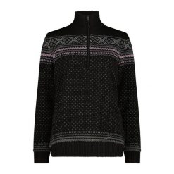 Damski sweter z dzianiny CMP. Białe swetry nierozpinane damskie CMP, s, bez wzorów, z dzianiny, bez kołnierzyka, bez ramiączek. Za 372.50 zł.
