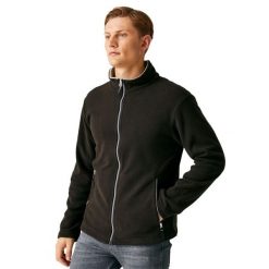 Bluza Polarowa Męska Ascender 250. Czarne bluzy sportowe męskie Regatta, na zimę, l, bez wzorów, z polaru, bez kaptura, trekkingowe. Za 126.99 zł.