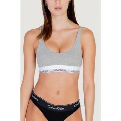 Biustonosz Kobieta CALVIN KLEIN LIGHTLY LINED BRALETTE. Szare bielizna sportowa damska Calvin Klein, xs, bez wzorów, z bawełny. Za 178.30 zł.
