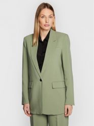 Bruuns Bazaar Marynarka Cindy Sus Frida BBW2548 Zielony Loose Fit. Zielone marynarki i żakiety damskie Bruuns Bazaar, bez wzorów, z syntetyku, bez kołnierzyka, bez ramiączek. Za 399.99 zł.
