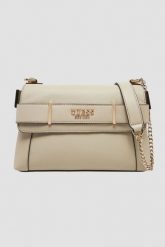 GUESS Taupe damska torebka Anadela. Brązowe listonoszki damskie Guess, z aplikacjami, ze skóry ekologicznej, bez dodatków. W wyprzedaży za 484.99 zł.