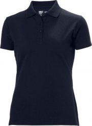 Helly Hansen Women's T-shirt HELLY HANSEN Manchester Polo, blue M. Niebieskie t-shirty damskie Helly Hansen, m, bez wzorów, bez kołnierzyka, bez ramiączek. Za 116.03 zł.