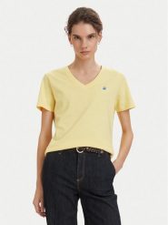 Beverly Hills Polo Club T-Shirt P-SS26W-TS5165188 Żółty Regular Fit. Żółte t-shirty damskie Beverly Hills Polo Club, xs, bez wzorów, z bawełny, bez kołnierzyka, bez ramiączek. Za 139.99 zł.