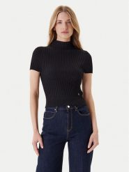 Guess Sweter W5YR04 Z0040 Czarny Regular Fit. Czarne swetry nierozpinane damskie Guess, xxl, z aplikacjami, z wiskozy, bez kołnierzyka, bez ramiączek. Za 209.99 zł.