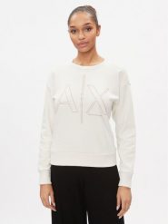 Armani Exchange Bluza 3DYM11 YJEBZ 1125 Écru Regular Fit. Bluzy damskie Armani Exchange, xl, bez wzorów, z bawełny, bez ramiączek, bez kaptura. Za 309.99 zł.