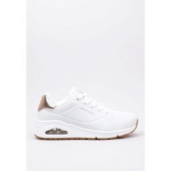 Buty na co dzień damskie SKECHERS UNO GOLDEN AIR. Białe obuwie sportowe damskie Skechers, bez wzorów, bez zapięcia, trekkingowe, Skechers Sport. Za 303.00 zł.