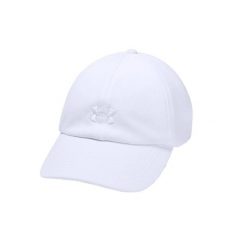 Damska czapka z daszkiem Under Armour W Play Up Cap. Białe czapki damskie Under Armour, bez wzorów, z materiału, sportowe. Za 89.99 zł.