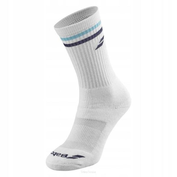 Skarpety Babolat Team Single Socks. Białe skarpetki damskie BABOLAT, bez wzorów, z bawełny. Za 35.00 zł.
