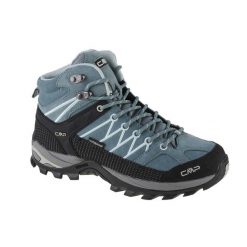 Damski Buty Turystyka Wodoszczelne CMP Rigel Mid Niebieskie. Niebieskie obuwie trekkingowe damskie CMP, bez zapięcia. Za 449.99 zł.