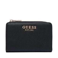 Portfel Guess. Czarne portfele damskie Guess. Za 264.99 zł.